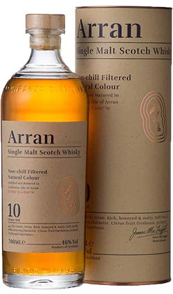 Arran 10 Years Old Single Malt - 43% alc.