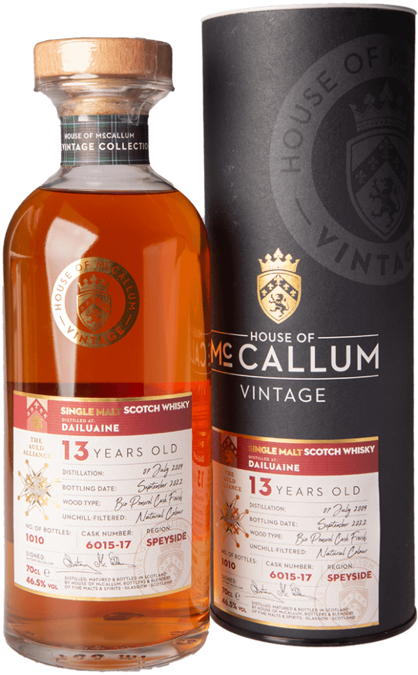 House of McCallum Dailuaine 13 Years Old - Bio Pomerol Cask Finish