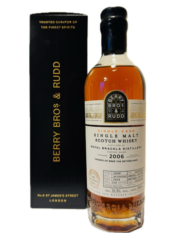 Berry Bros & Rudd "Friends of BBR" Royal Brackla 2006/18yo. Bordeaux Cask