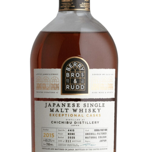 Berry Bros & Rudd "Exceptional Casks" Chichibu 2015/9yo. Single Kasuda Pinot Noir Cask #4415 - 65,2% alc.
