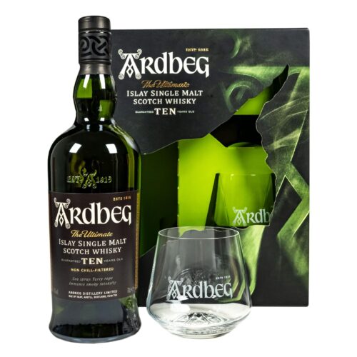 Ardbeg Ten Giftpack met 2 glazen