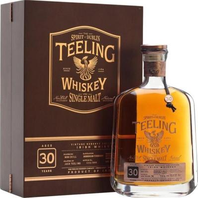 Teeling Vintage Reserve 30 Years Old Bourbon & White Burgundy Cask Single Malt - 46% alc.
