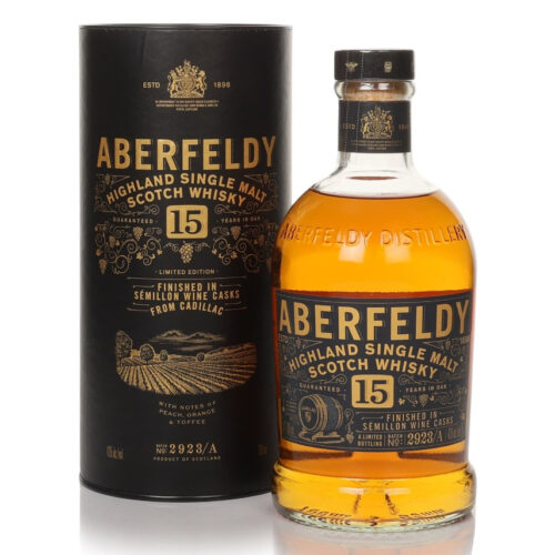 Aberfeldy 15 Years Old Single Malt - Cadillac White Wine Cask Finish 43% alc.