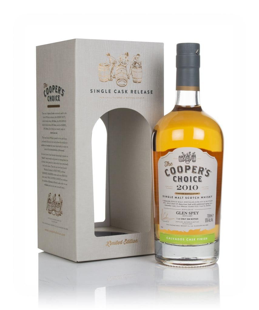 Cooper's Choice Glen Spey 2010/11yo. Single Malt - Calvados Cask Finish 55% alc.
