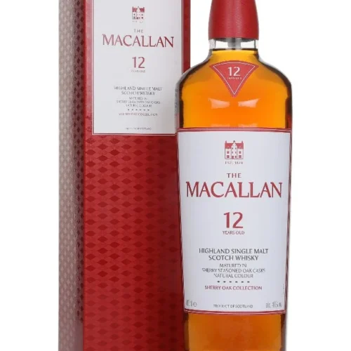 Macallan 12 Years Old Sherry Oak Single Malt - 40% alc.