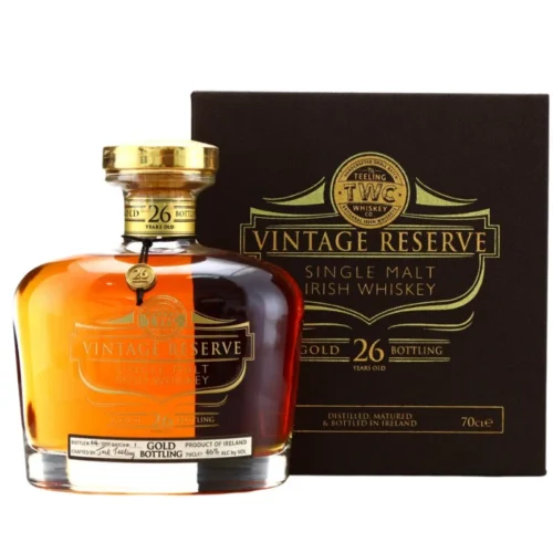 The Teeling Whiskey Co. Vintage Reserve Gold Bottling 26 Year Old Single Malt Irish Whiskey - Batch 1 46% alc.