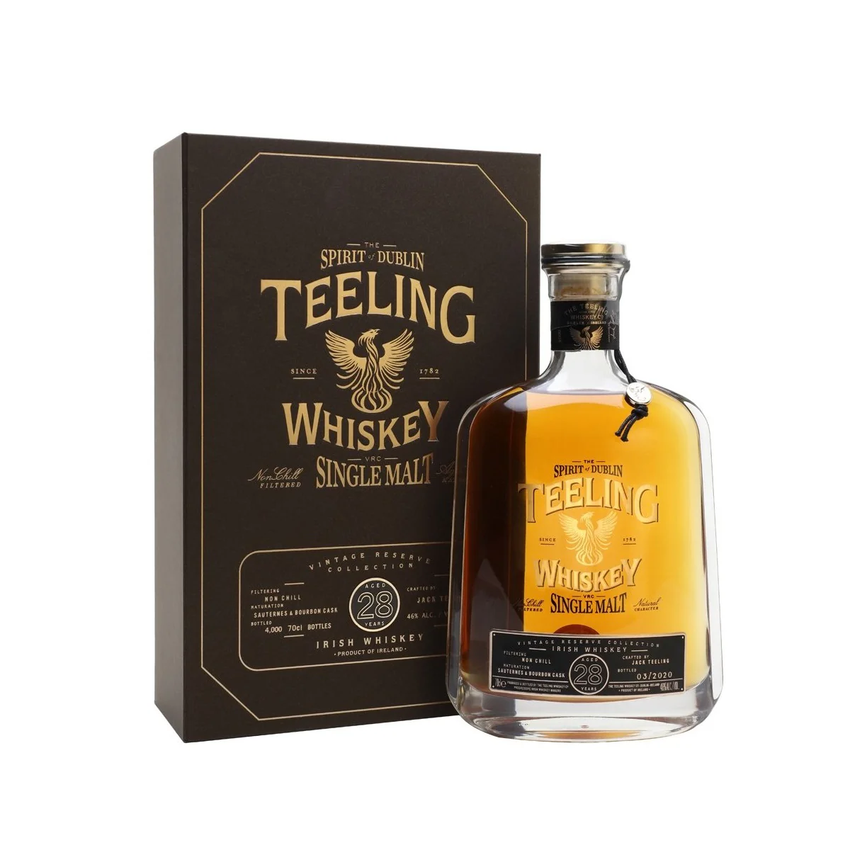 Teeling Vintage Reserve 28 Years Old Single Malt Bourbon & Sauternes Cask - 46% alc.