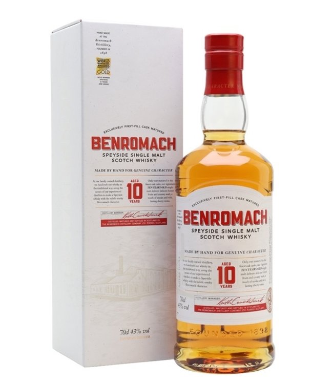 Benromach 10 Years Old Single Malt - 43% alc.