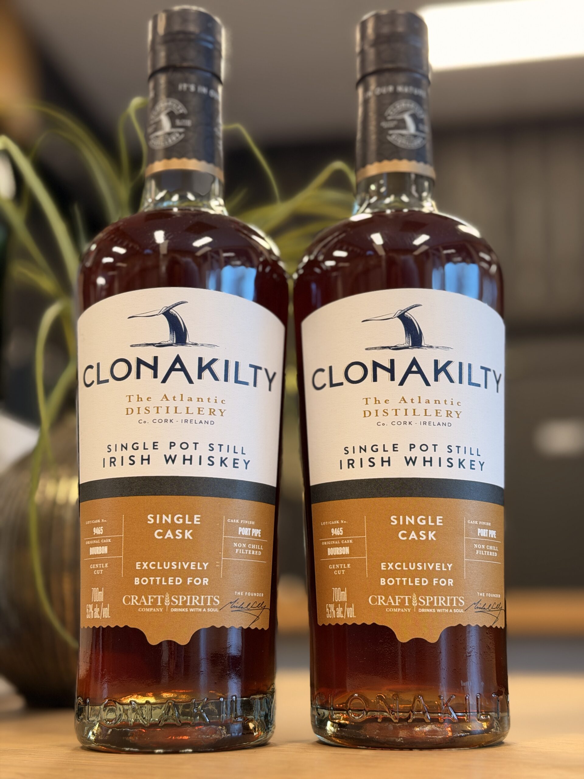 Clonakilty Irish Whiskey Single Pot Still - Port Pipe Single Cask #9465