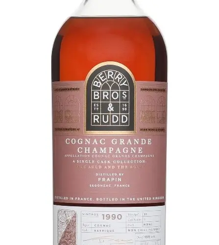 Berry Bros & Rudd Cognac Frapin 1990 / 35 Years Old Single Cask (cask #1) - 44% alc.