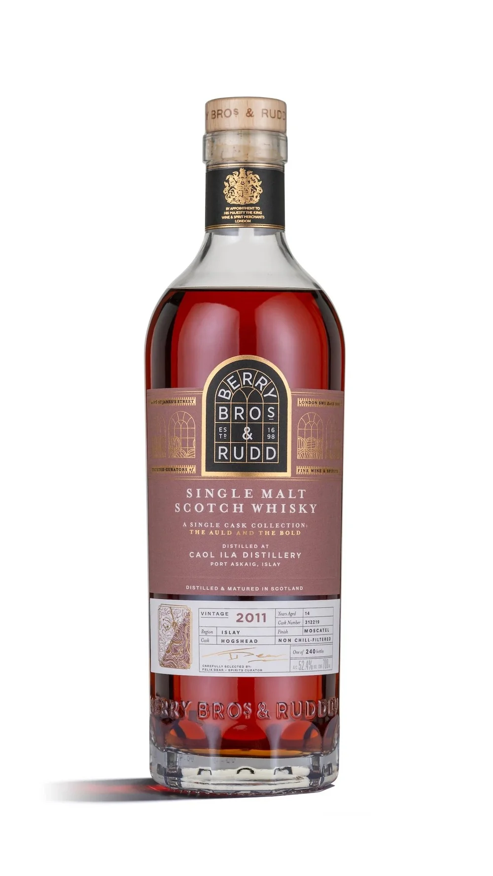 Berry Bros & Rudd Caol Ila 2011/14yo. Moscatel Cask (cask #312219) - 52,4% alc.