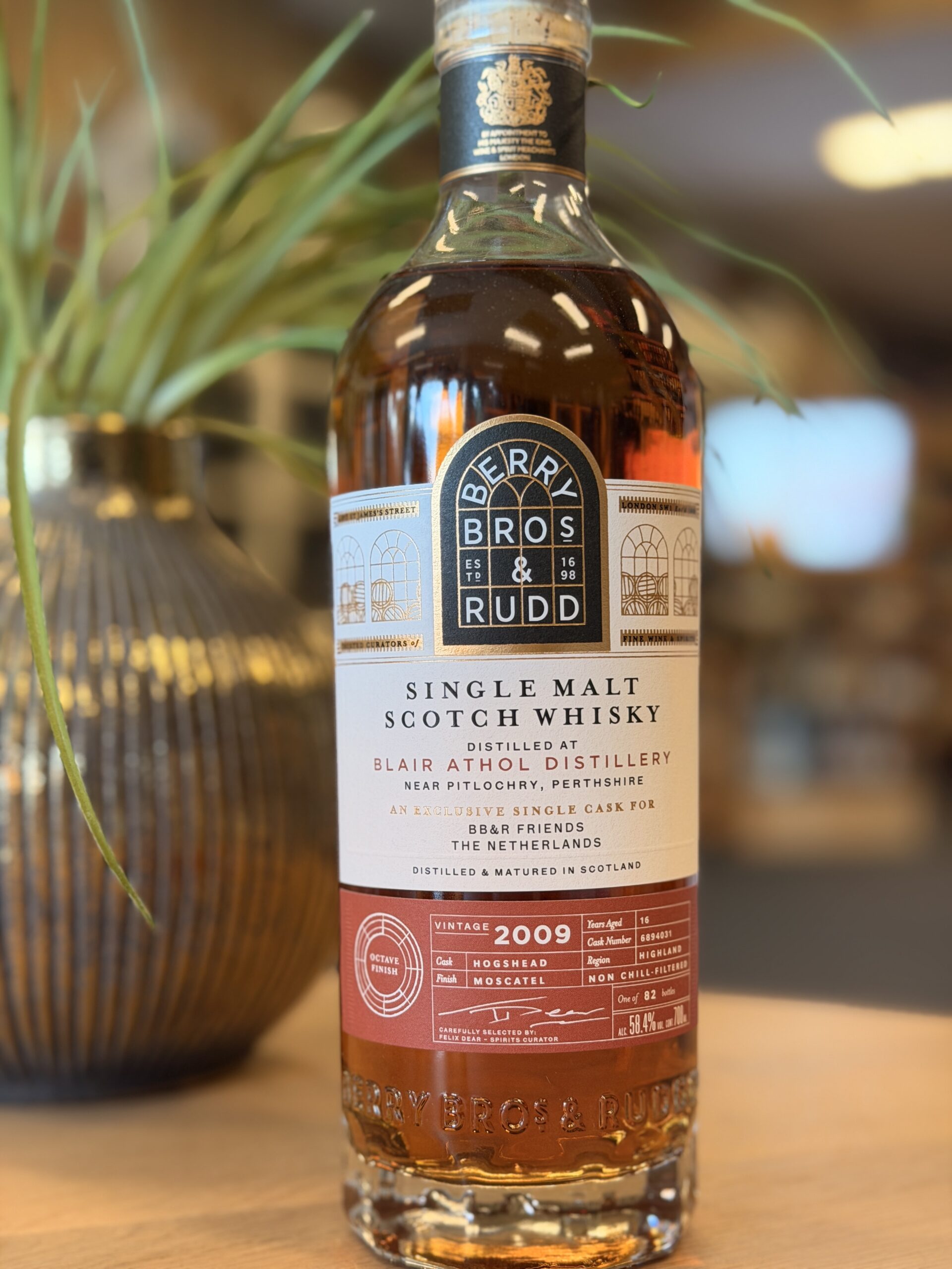Berry Bros & Rudd Blair Athol 2009/16yo. Moscatel Octave Cask (58,4% alc.)- Friends of BB&R Exclusive