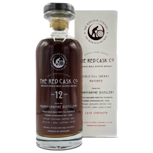Red Cask Company Mannochmore 12 Years Old 1st Fill Oloroso Sherry Single Cask (55% alc.)