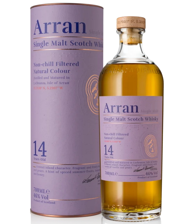 Arran 14 Years Old Single Malt whisky (46% alc.)