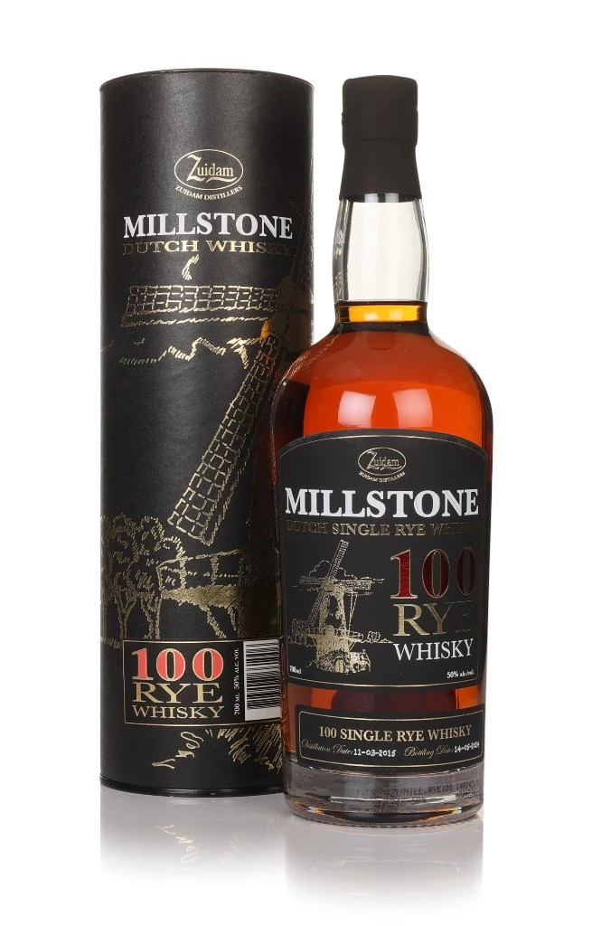 Zuidam Millstone 100 Single Rye Whisky (50% alc.)