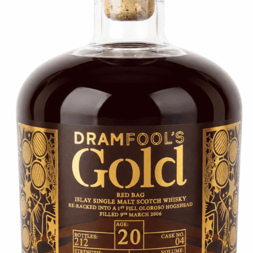 Dramfool's Gold: Red Bag 20 Years Old Islay Single Malt Whisky - Single Cask #4 (56,5% alc.)