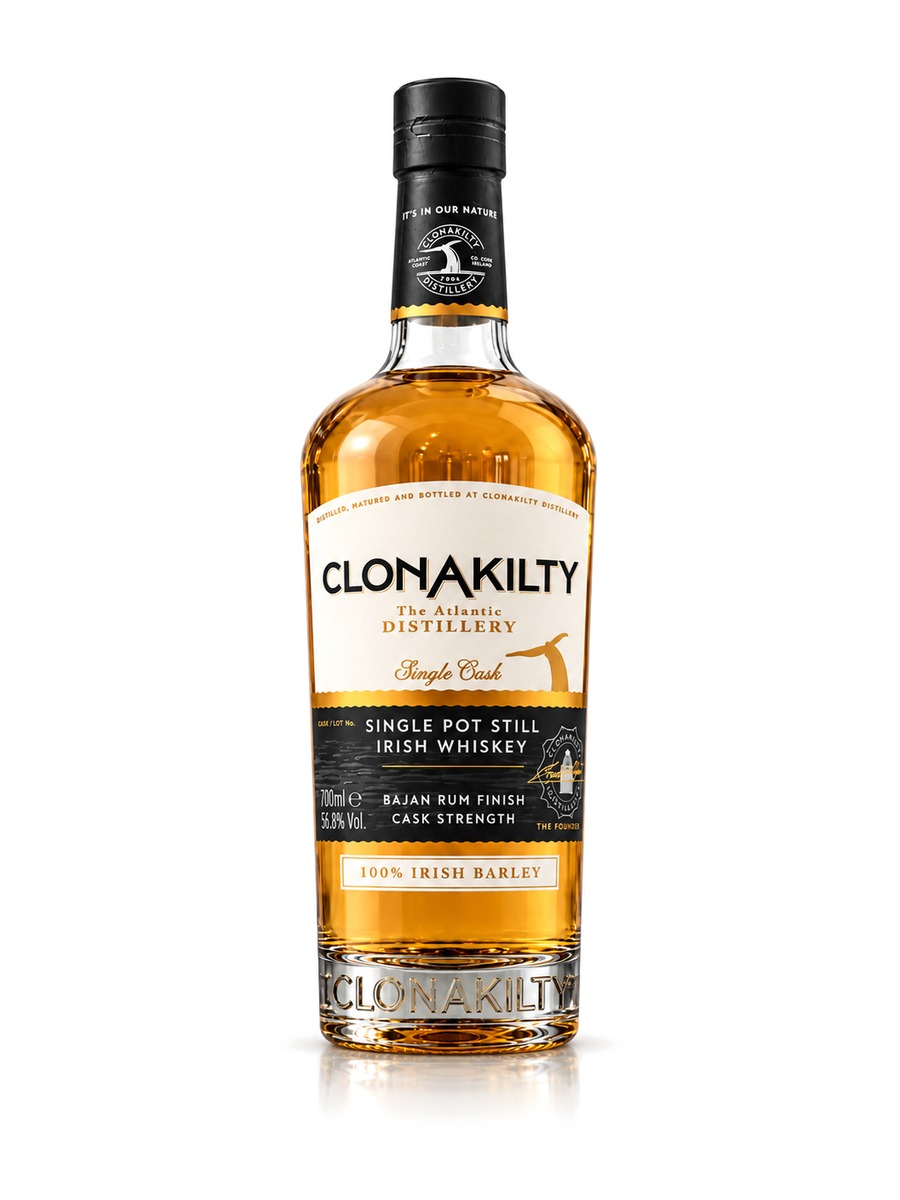 Clonakilty Single Pot Still Irish Whiskey - Bajan Rum Cask Finish Cask Strength (56,8% alc.)