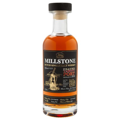 Zuidam Millstone Peated Tawny Port Single Malt (Special #28, 46% alc.)